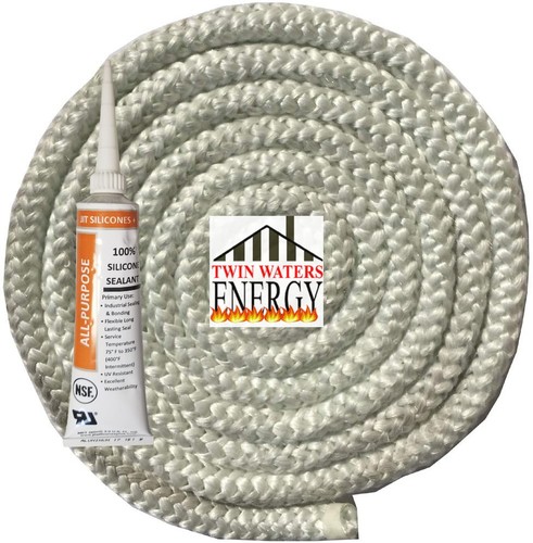 Pellet stove door - pellet, rope