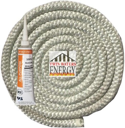 Pellet stove door seal rope - stove,